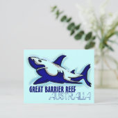 Great Barrier Reef Australië blauw haai briefkaart (Staand voorkant)