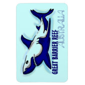 Great Barrier Reef Australië blauwe haaienmagneet Magneet (Verticaal)