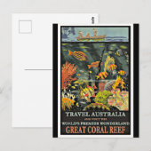 Great Barrier Reef, Australië, Briefkaart (Voorkant / Achterkant)