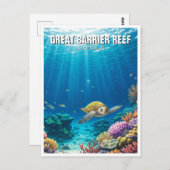 Great Barrier Reef Australië Briefkaart (Voorkant / Achterkant)