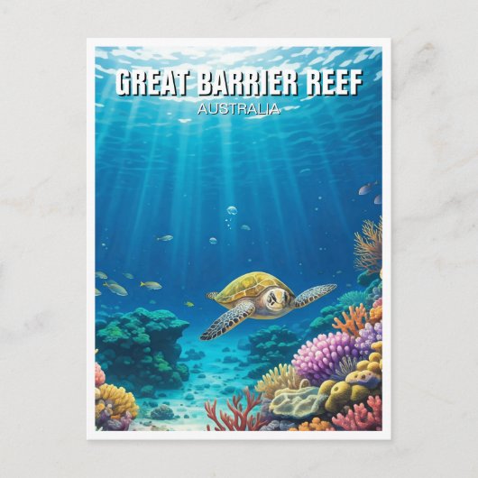 Great Barrier Reef Australië Briefkaart (Voorkant)