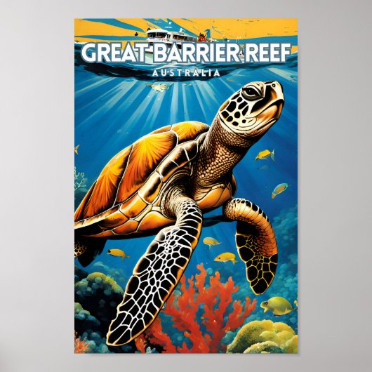 Great Barrier Reef Australië Poster (Voorkant)