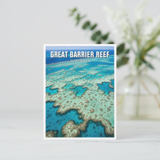 Great Barrier Reef Australië Reizen Briefkaart (Staand voorkant)