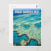 Great Barrier Reef Australië Reizen Briefkaart (Voorkant / Achterkant)