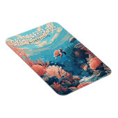 Great Barrier Reef Australië Travel Art Vintage Magneet (Rechterzijde)