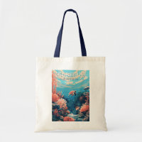 Great Barrier Reef Australië Travel Art Vintage