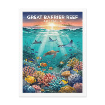 Great Barrier Reef Australië Vintage