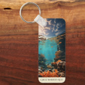 Great Barrier Reef | Australische kunst | Zeevisse Sleutelhanger (Voorkant)