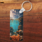 Great Barrier Reef | Australische kunst | Zeevisse Sleutelhanger (Achterkant)