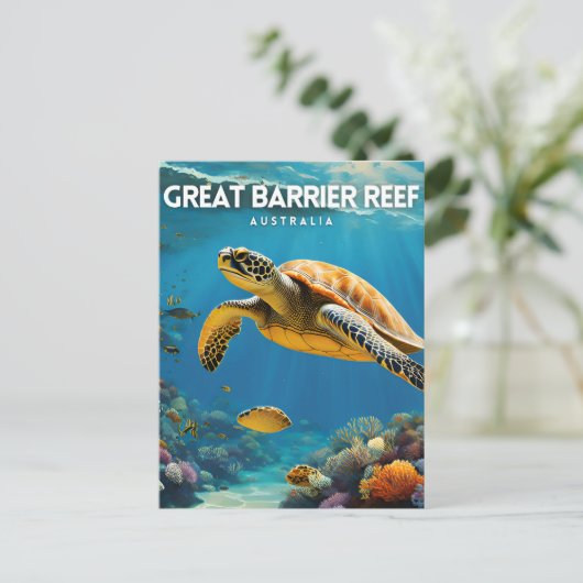 Great Barrier Reef Briefkaart (Staand voorkant)