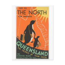 Great Barrier Reef Briefkaart Penquins naar Queenl