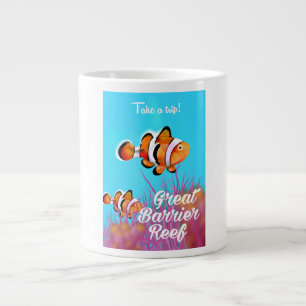 Great Barrier Reef Clown fish cartoon poster Grote Koffiekop