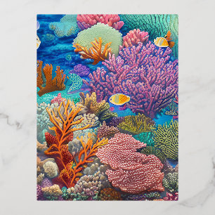 Great Barrier Reef Folie Feestdagen Briefkaart