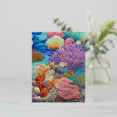 Great Barrier Reef Folie Feestdagen Briefkaart (Staand Voorkant)