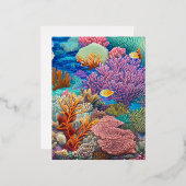 Great Barrier Reef Folie Feestdagen Briefkaart (Voorkant / Achterkant)