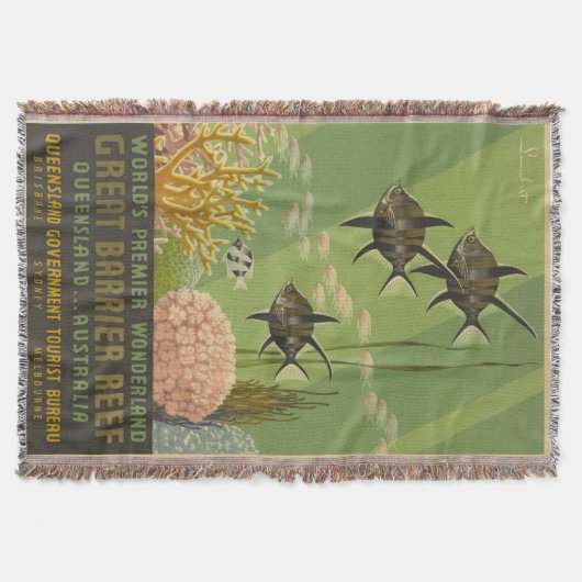 Great Barrier Reef Gooi Deken (Voorkant)