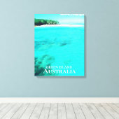 Great Barrier Reef Green Island Australië Canvas Afdruk (Insitu (Houten vloer))