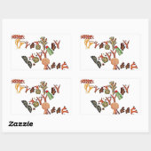 Great Barrier Reef, Koral, Rechthoekige Sticker (Vel)