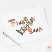 Great Barrier Reef, Koral, Rechthoekige Sticker (Envelop)