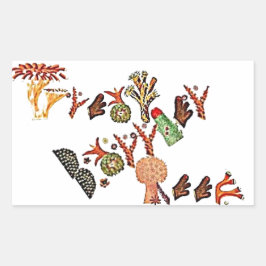 Great Barrier Reef, Koral, Rechthoekige Sticker