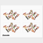 Great Barrier Reef, Koral, Rechthoekige Sticker (Vel)