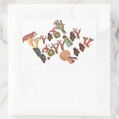 Great Barrier Reef, Koral, Rechthoekige Sticker (Tas)