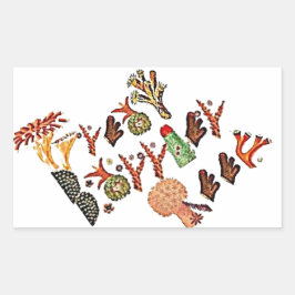 Great Barrier Reef, Koral, Rechthoekige Sticker