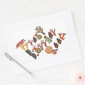 Great Barrier Reef, Koral, Rechthoekige Sticker (Envelop)