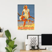 Great Barrier Reef Kunst Australië Reisposter Poster (Thuiskantoor)