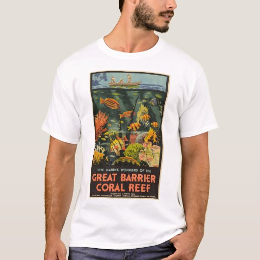 Great Barrier Reef Poster 1933 T-shirt (Voorkant)