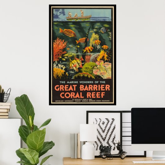 Great Barrier Reef Poster Australië (Thuiskantoor)