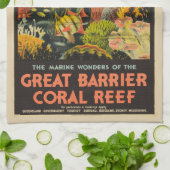 Great Barrier Reef Poster Australië Theedoek (Gevouwen)