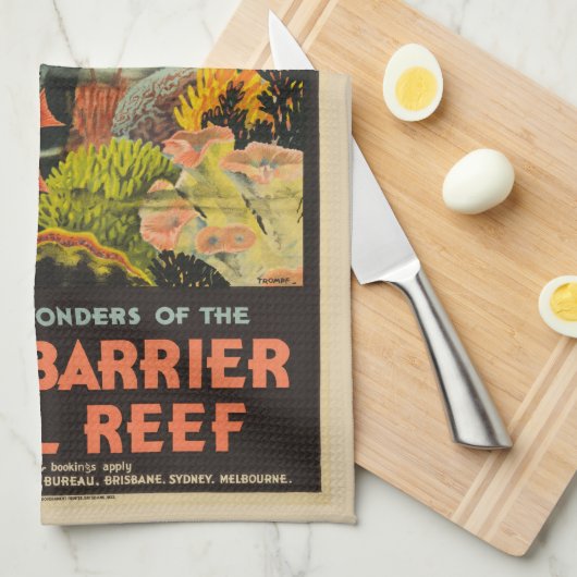 Great Barrier Reef Poster Australië Theedoek (Quarter Fold)