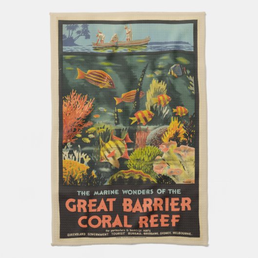 Great Barrier Reef Poster Australië Theedoek (Verticaal)