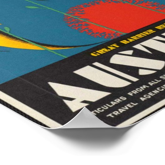 Great Barrier Reef, Queensland, Australië Poster (Hoek)