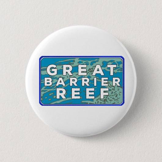 Great Barrier Reef Ronde Button 5,7 Cm (Voorkant)