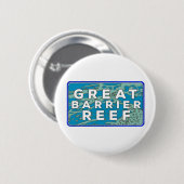 Great Barrier Reef Ronde Button 5,7 Cm (Voorkant /achterkant)