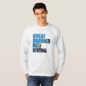 Great Barrier Reef Scuba Diving Corals T-shirt (Voorkant volledig)