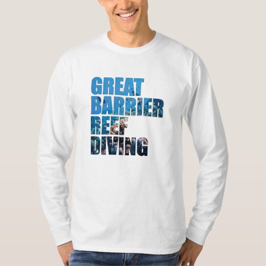 Great Barrier Reef Scuba Diving Corals T-shirt (Voorkant)