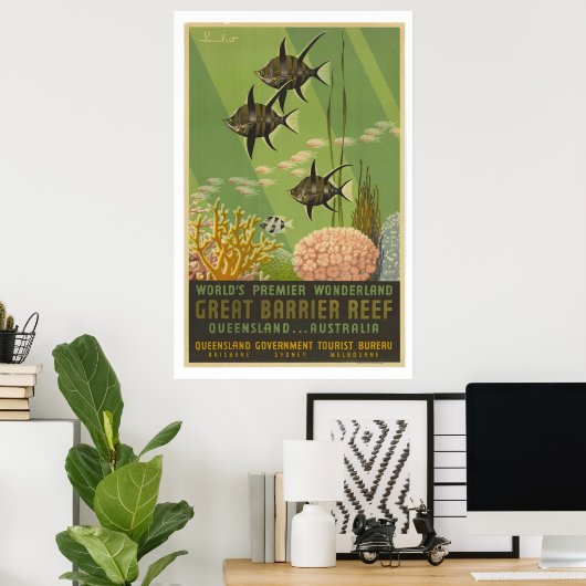 Great Barrier Reef Travel Poster (Thuiskantoor)