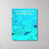 Great Barrier Reef tropische vis Australië Canvas Afdruk (Voorkant)
