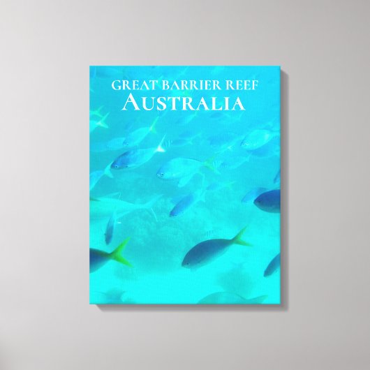 Great Barrier Reef tropische vis Australië Canvas Afdruk (Voorkant)