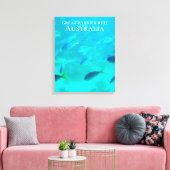 Great Barrier Reef tropische vis Australië Canvas Afdruk (Insitu (Woonkamer))