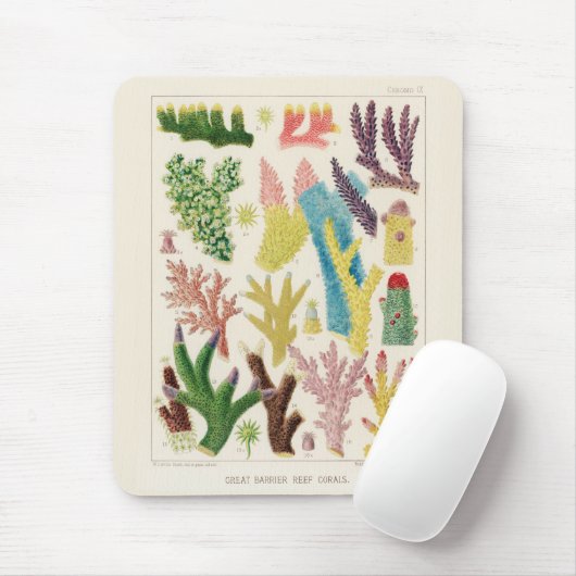  Great Barrier Reef van Australia Corals Muismat (Met muis)