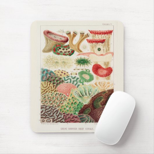  Great Barrier Reef van Australia Corals Muismat (Met muis)