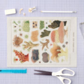 Great Barrier Reef van Australia Corals Tissuepapier (Craft)