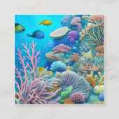 Great Barrier Reef Vierkante Visitekaartje (Voorkant)