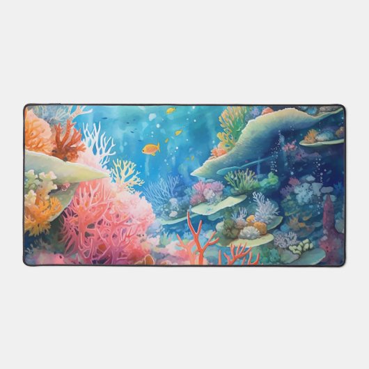 Great Barrier Reef Waterverf Bureaumat (Voorkant)