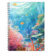 Great Barrier Reef Waterverf Notitieboek (Voorkant)