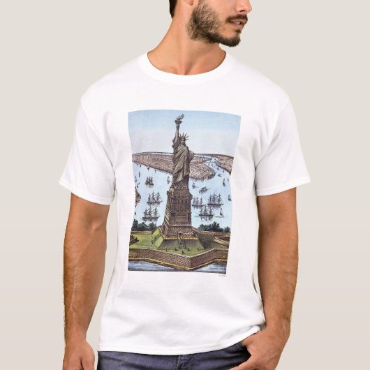 Great Bartholdi-standbeeld T-shirt (Voorkant)